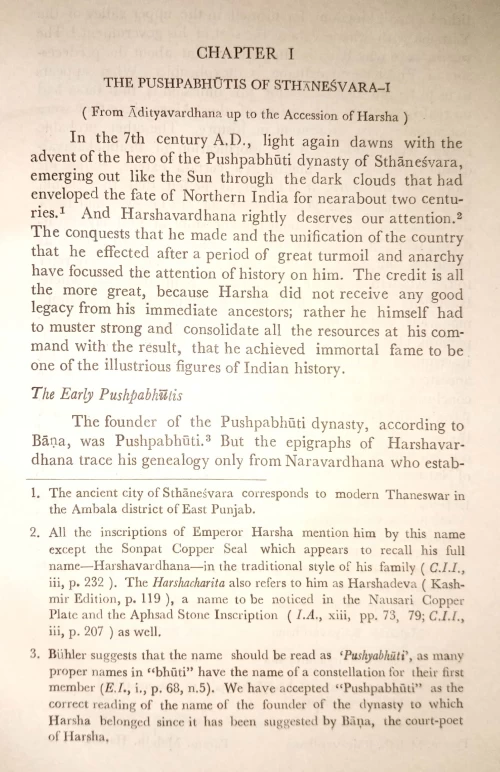 Harsha and His Times Glimpses of Political History during the Seventh Century